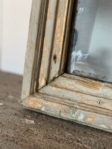 Rustic 18th-century Green French Painted Mirror