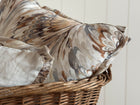 Marbleized Pillow Cover with Matching Flange