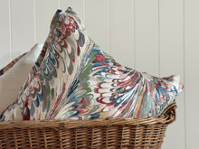 Marbleized Pillow Cover with Matching Flange