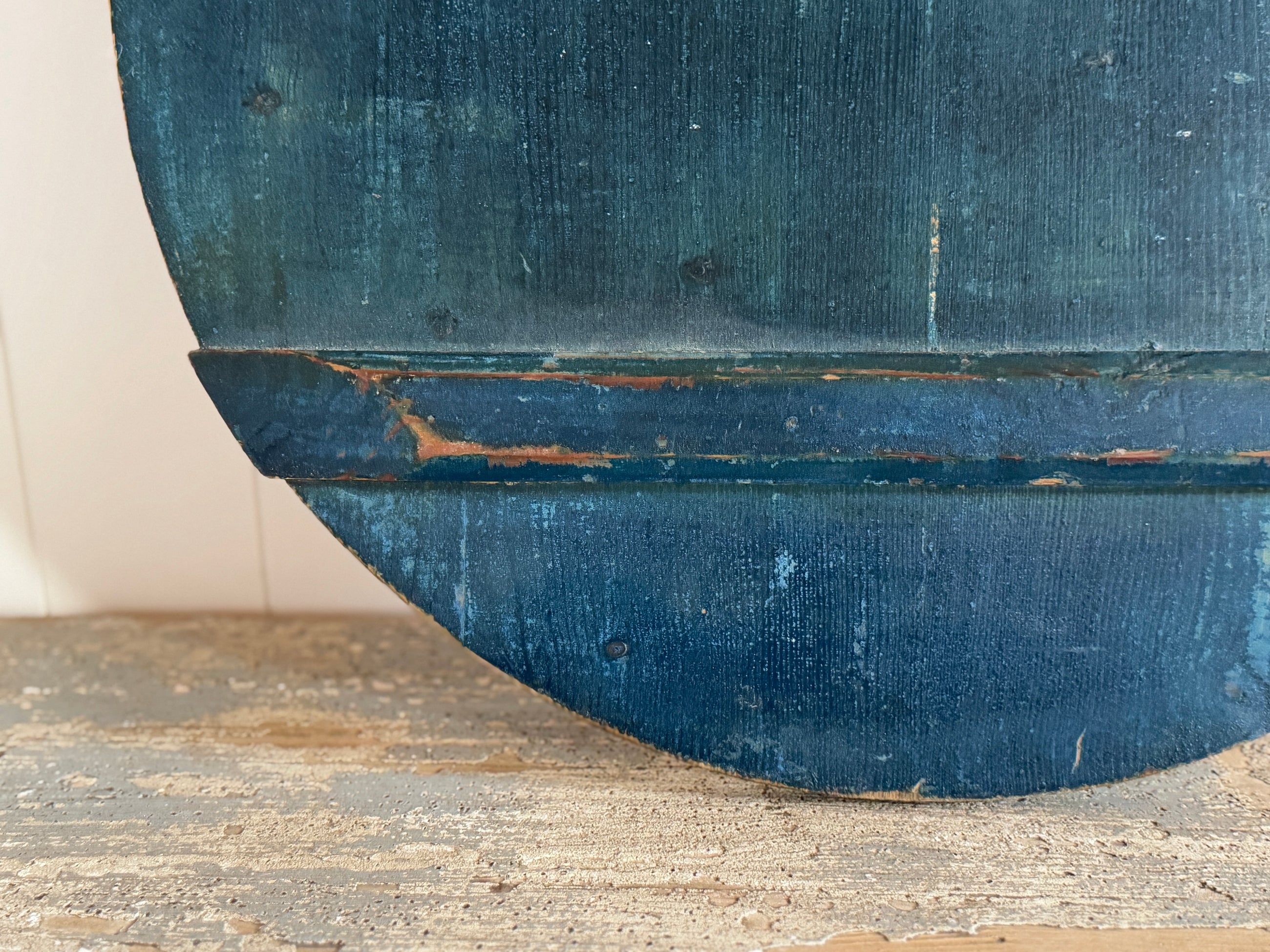 Striking Antique Prussian Blue Breadboard