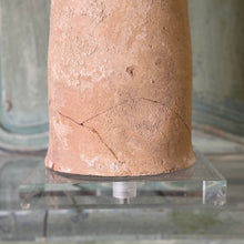Spanish Terra Cotta Rain Spout Lamp circa 17th C