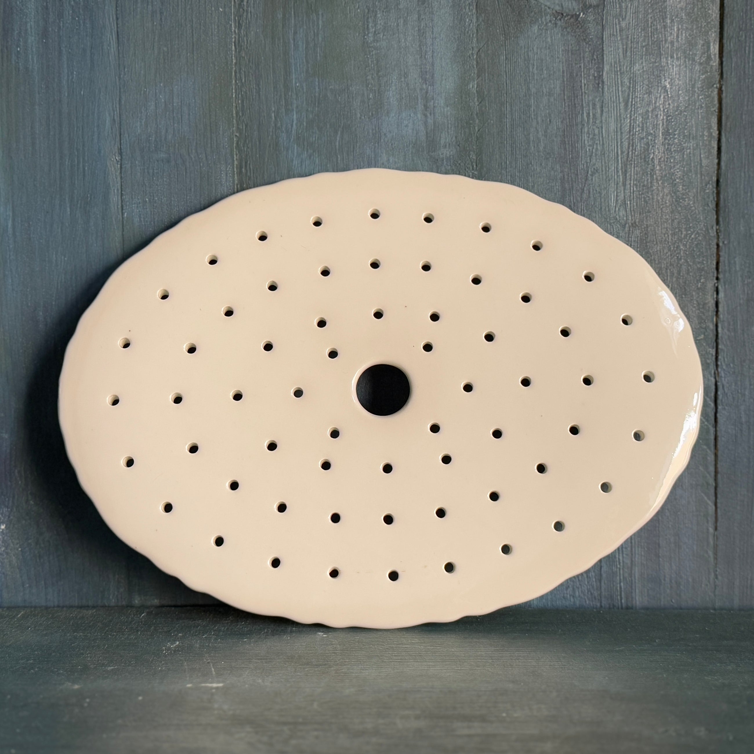 Antique Belgian Ironstone Strainer