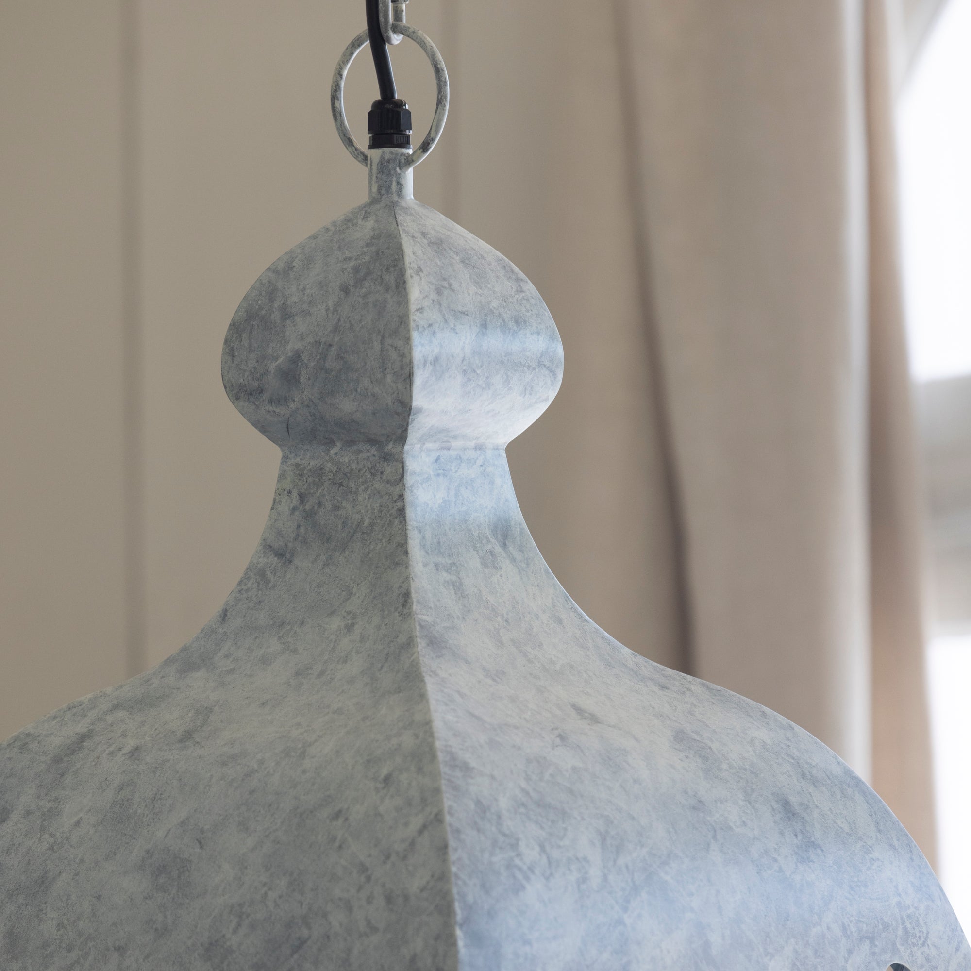 Marais Lantern in French Zinc Finish