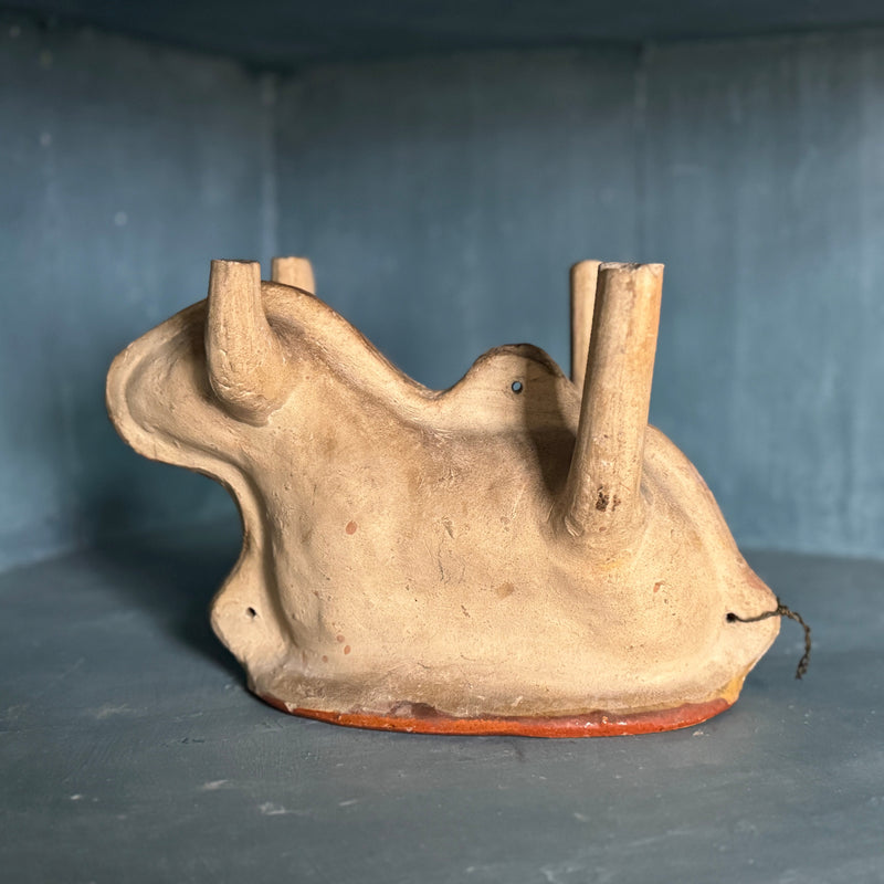 Antique French Terracotta Lamb Cake Mold