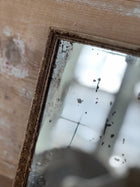 Antique French Mercury Glass Mirror with Distressed Patina