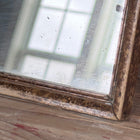 Antique French Mercury Glass Mirror with Distressed Patina