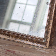 Antique French Mercury Glass Mirror with Distressed Patina