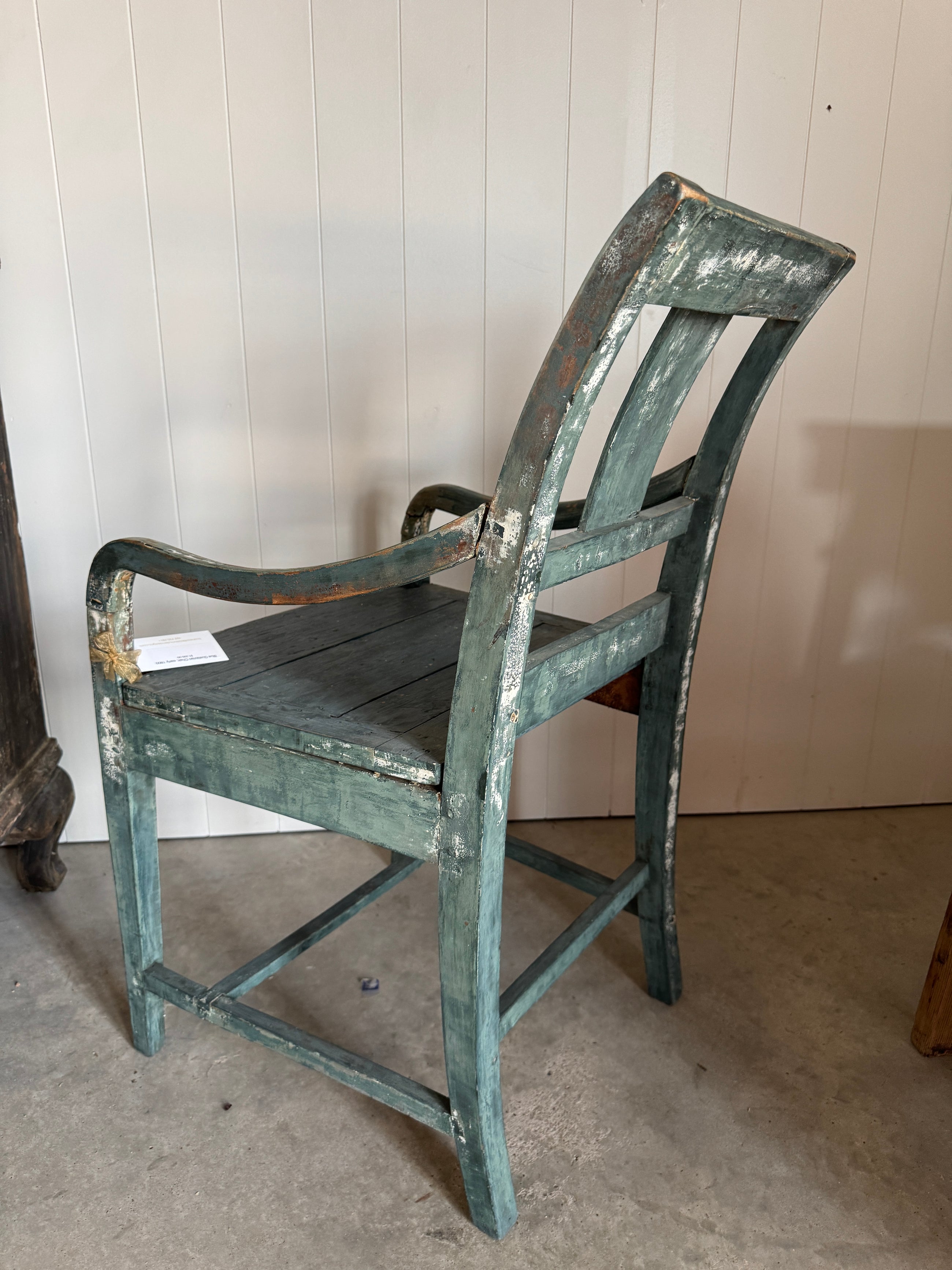 Blue Gustavian Chair, early 1800