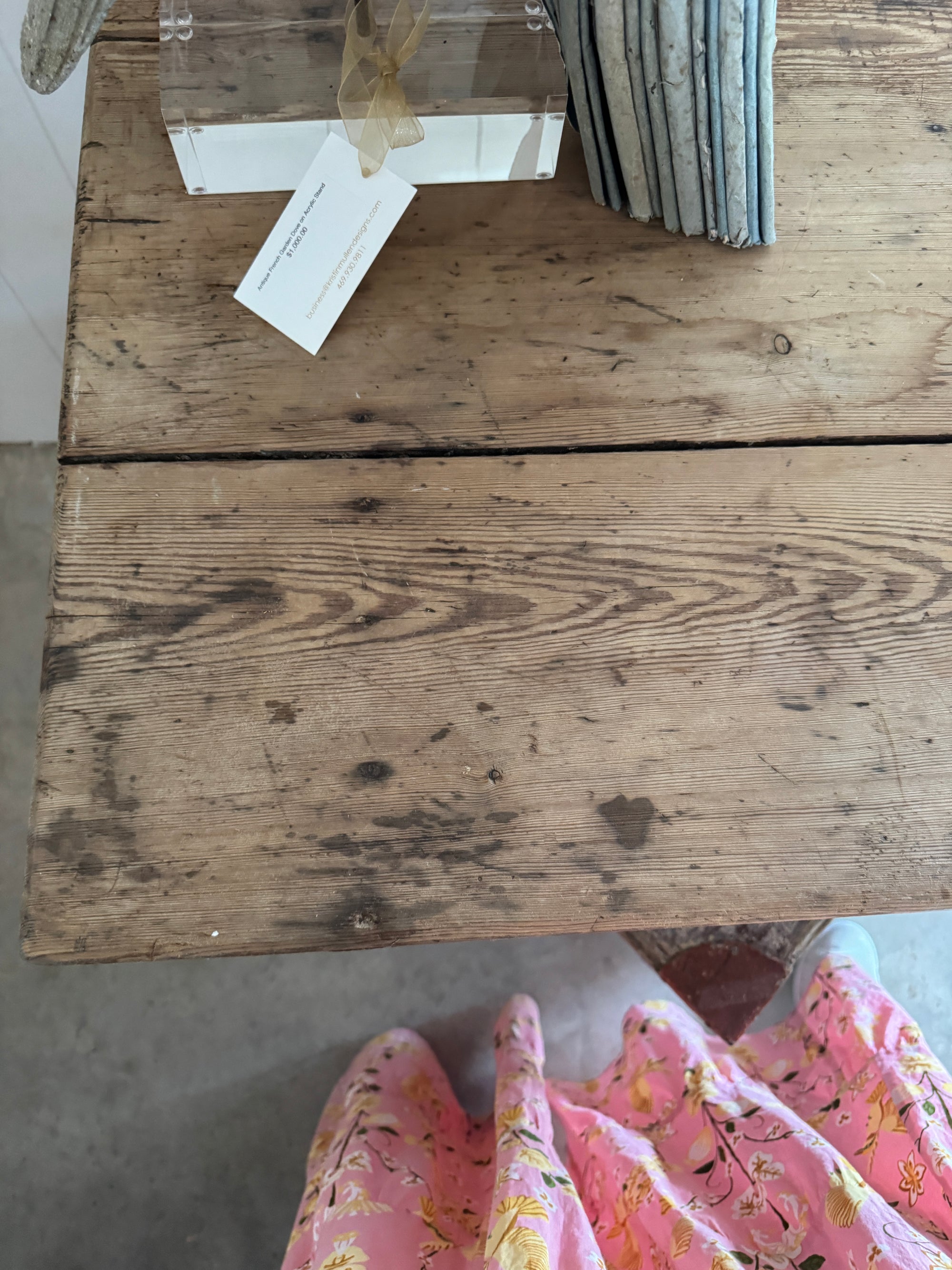 Circa 1880 Auvergne Shepherd's Table in Fir