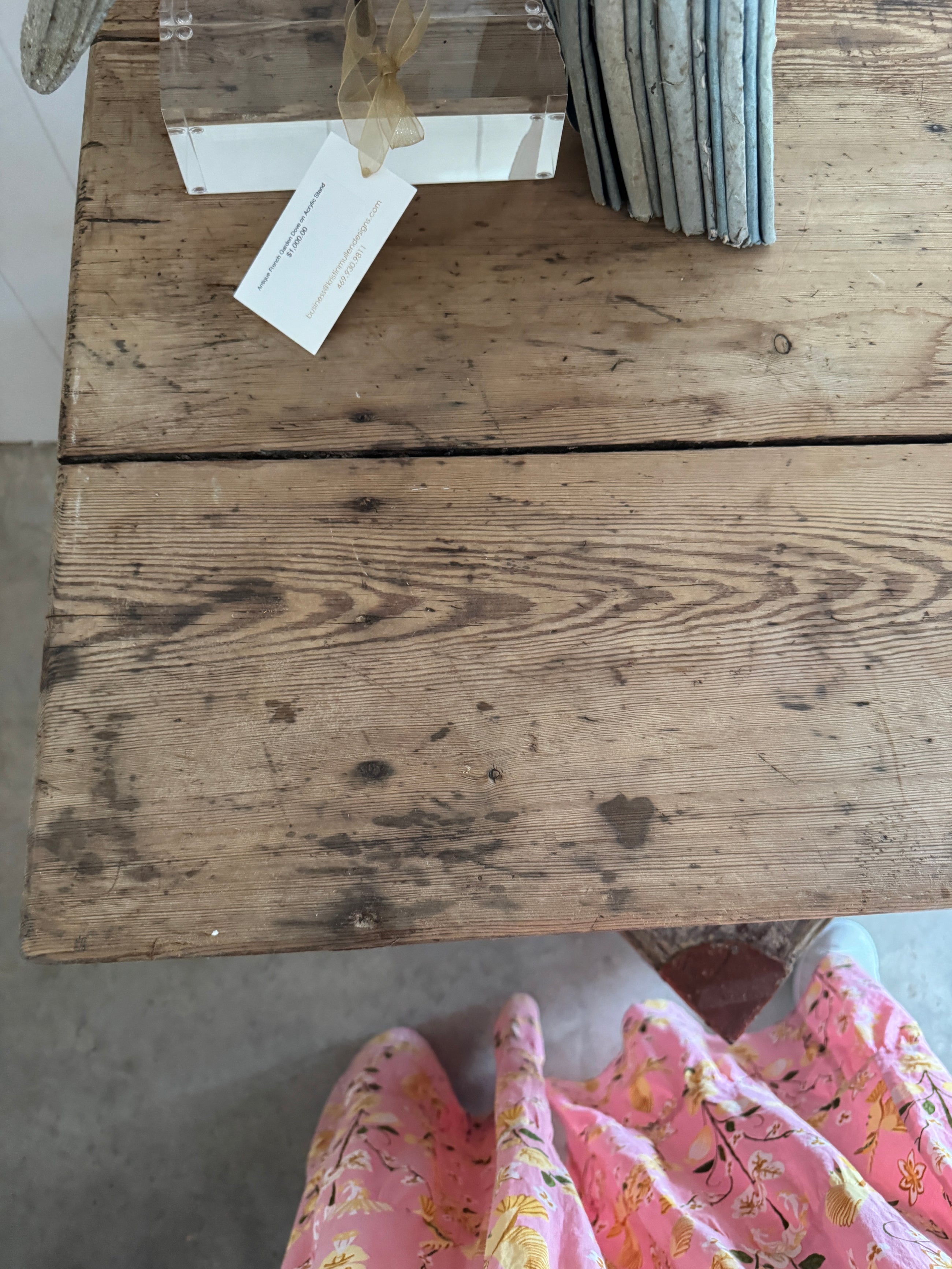 Circa 1880 Auvergne Shepherd's Table in Fir