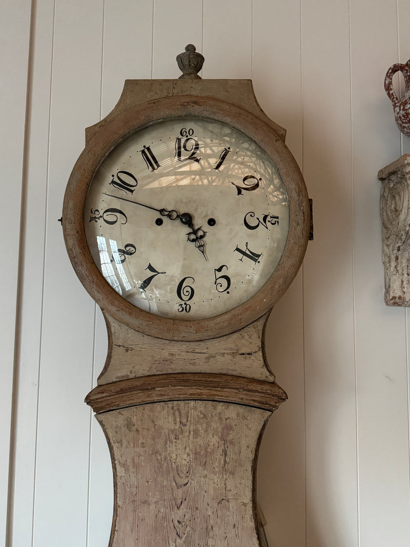 1800-1810 Swedish Clock, from Upsala, Original Finish