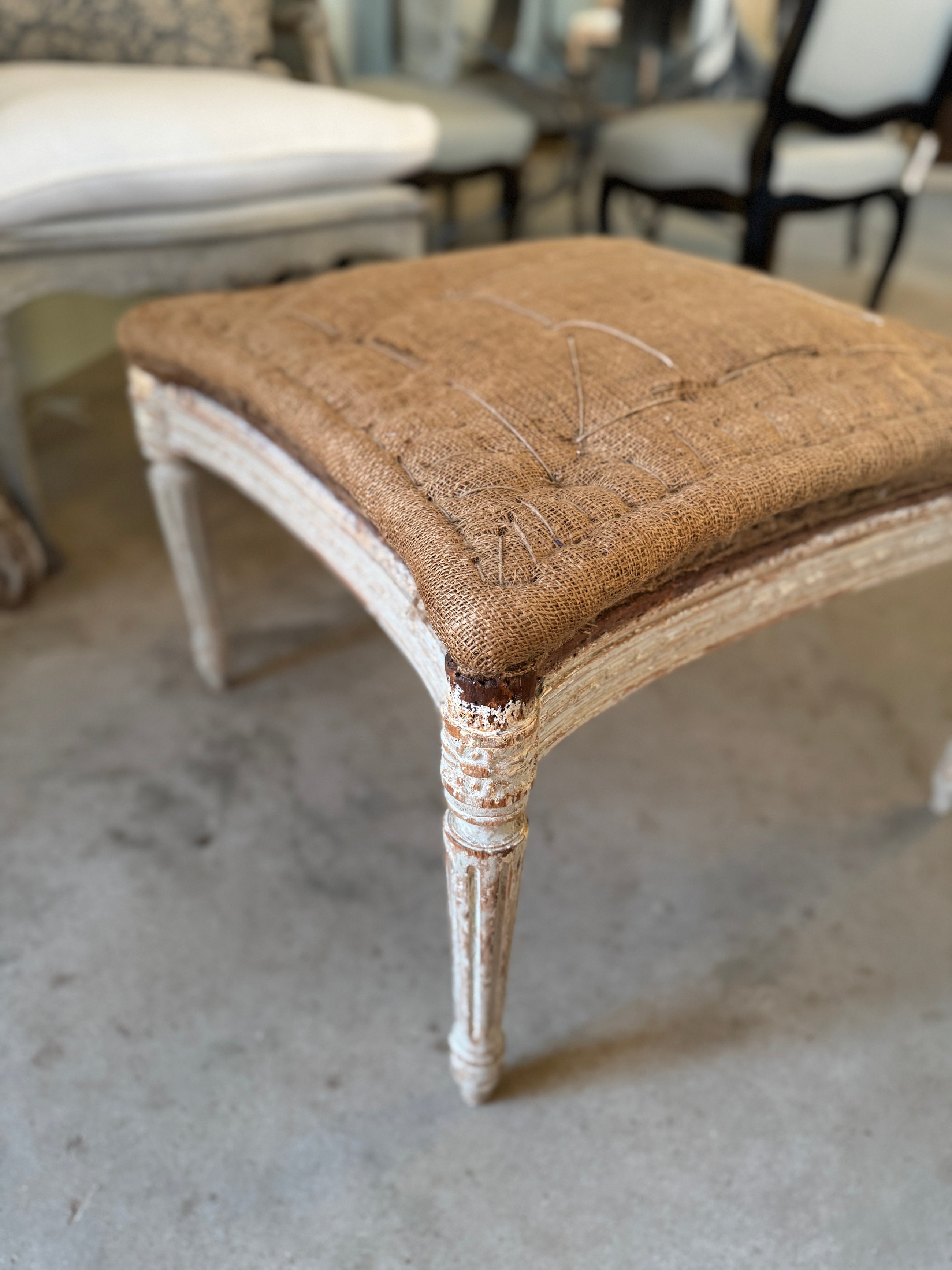 Mid 19th C Belgian Ottoman