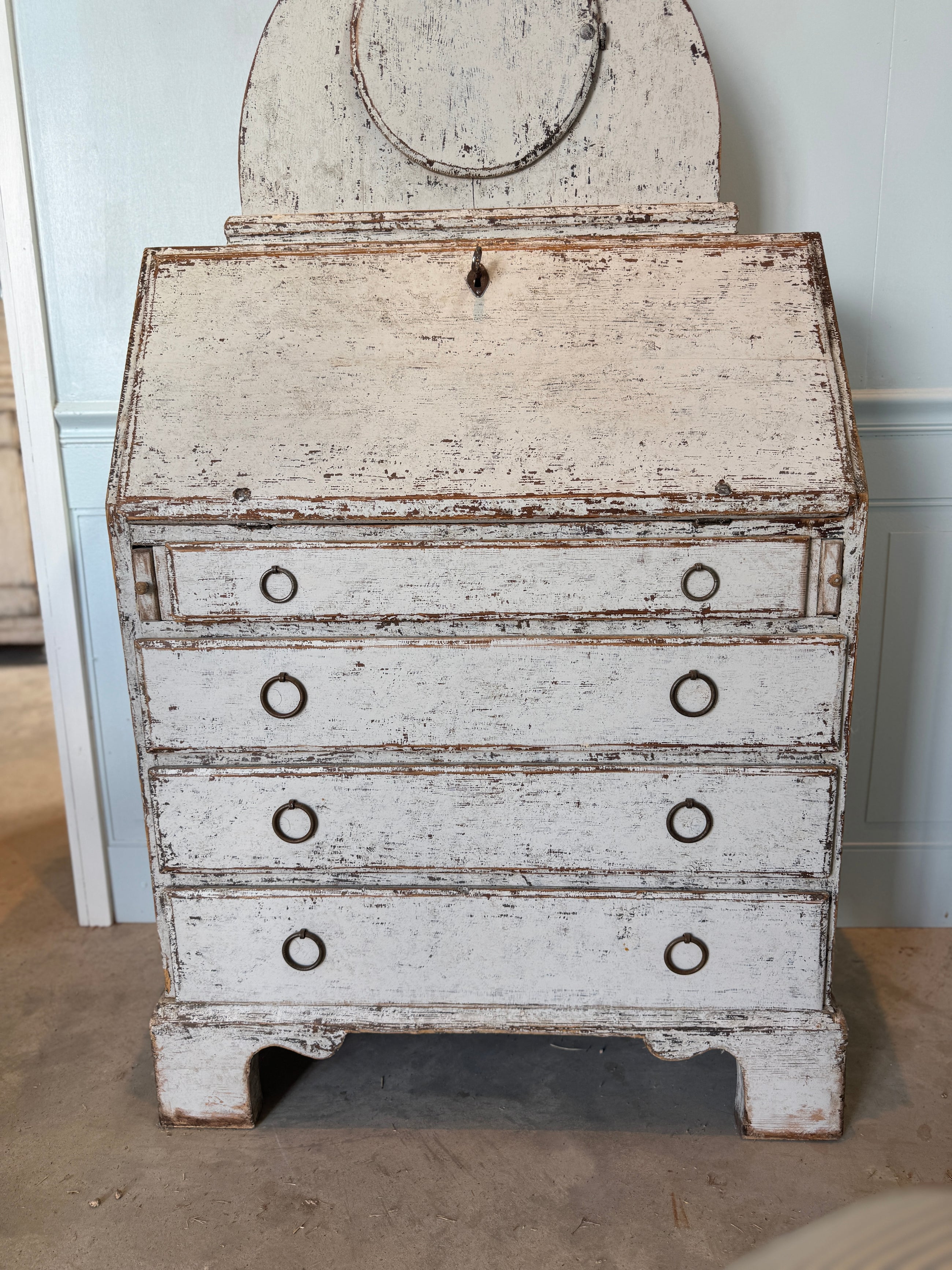 Swedish Clock Secretary/Ladies Desk