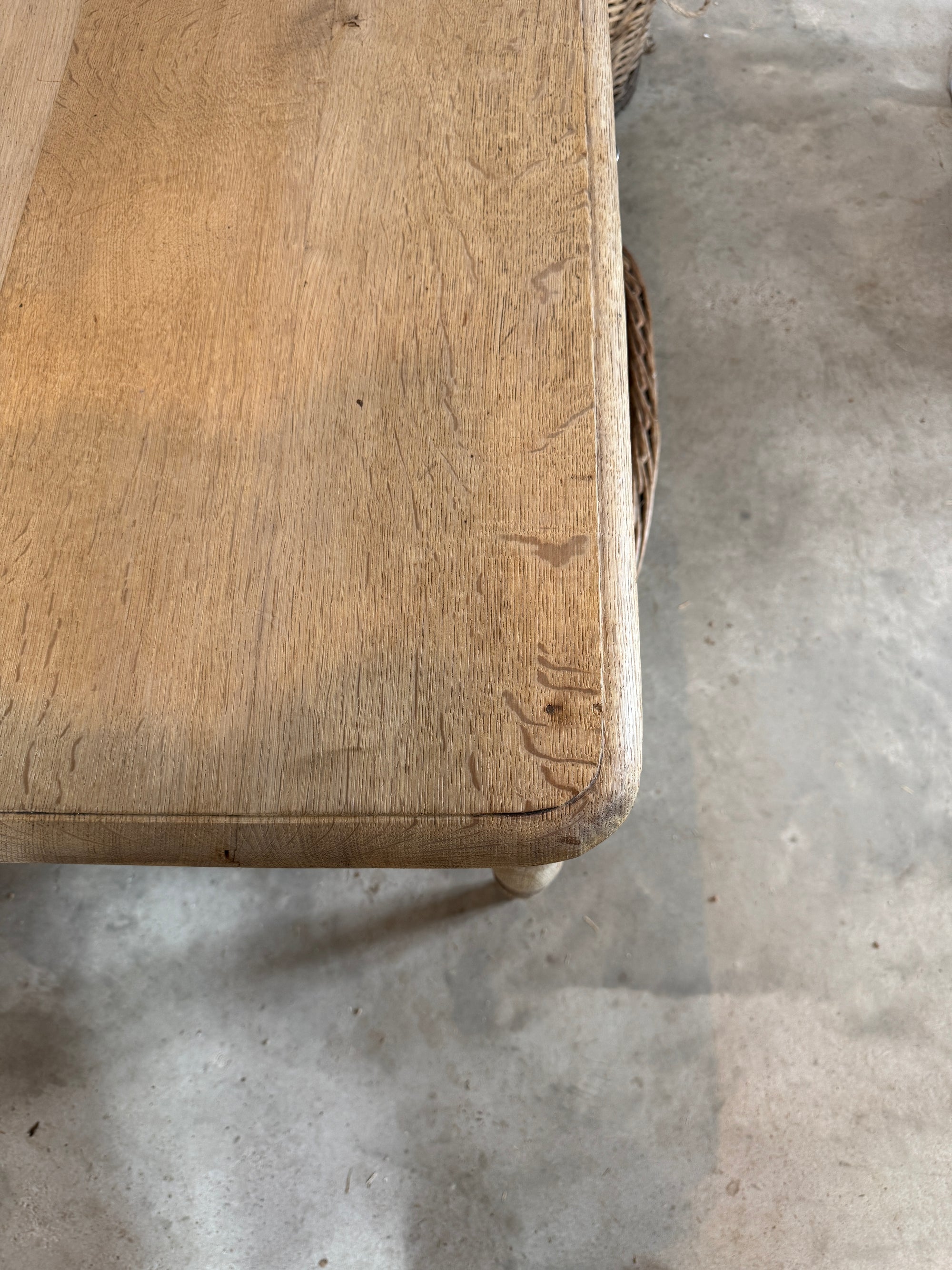 Belgian Oak Table/Desk, circa 1900