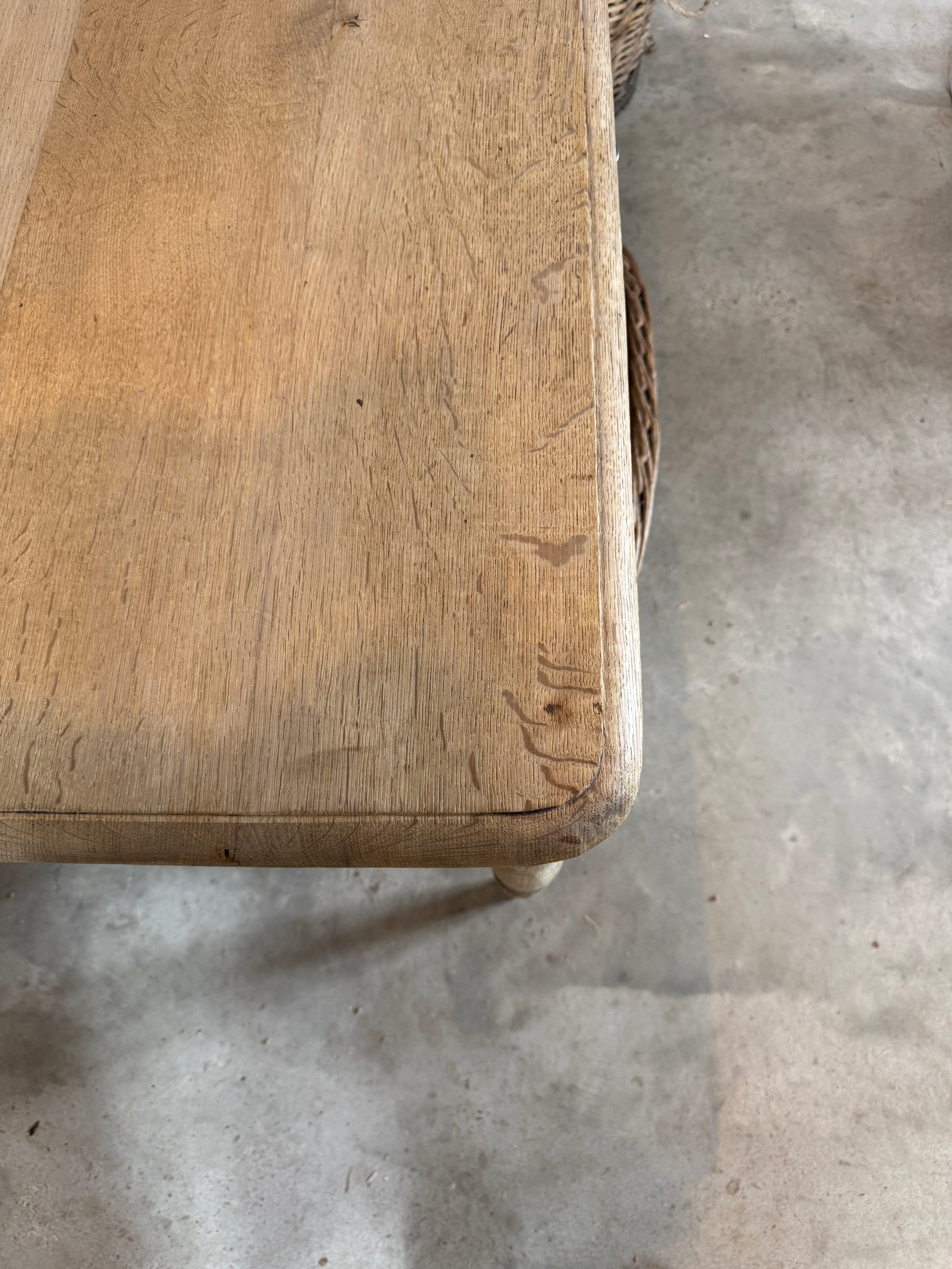 Belgian Oak Table/Desk, circa 1900
