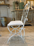 Pair of Napoleon III French Folding Garden Chairs with Aged Patina