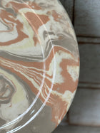 Vintage Marbelized Pichon d'Uzes Plate