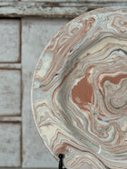 Vintage Marbelized Pichon d'Uzes Plate