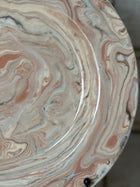 Vintage Marbelized Pichon d'Uzes Plate