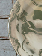Vintage Marbelized Pichon d'Uzes Plate
