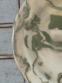 Vintage Marbelized Pichon d'Uzes Plate