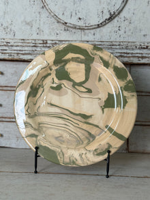 Vintage Marbelized Pichon d'Uzes Plate