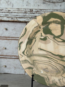 Vintage Marbelized Pichon d'Uzes Plate