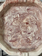 Vintage Marbelized Pichon d'Uzes Low Serving Bowl