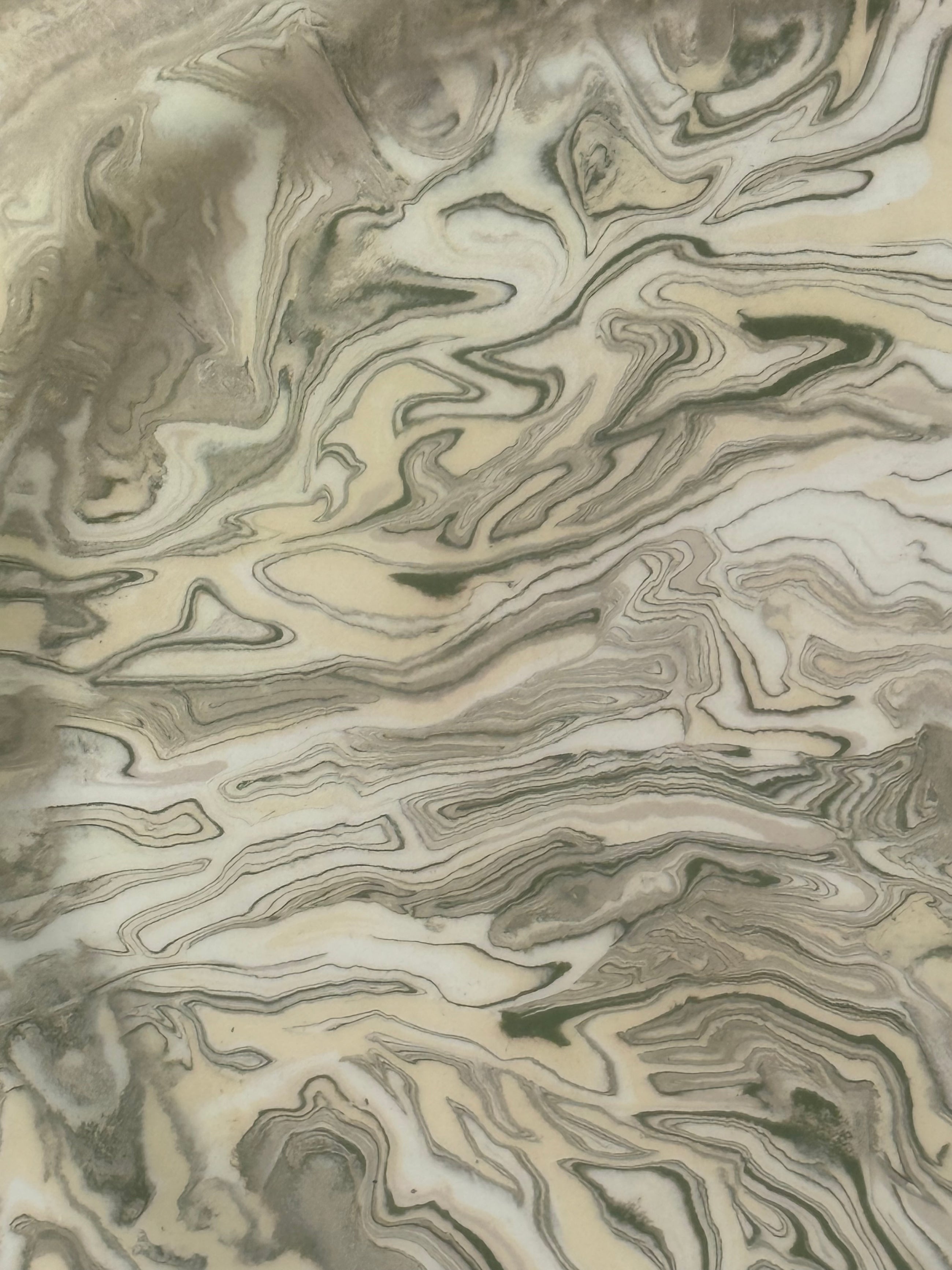 Vintage Marbelized Pichon d'Uzes Plate