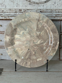 Vintage Marbelized Pichon d'Uzes Plate