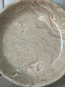 Vintage Marbelized Pichon d'Uzes Handled Bowl