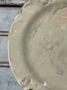 Vintage Marbelized Pichon d'Uzes Plate