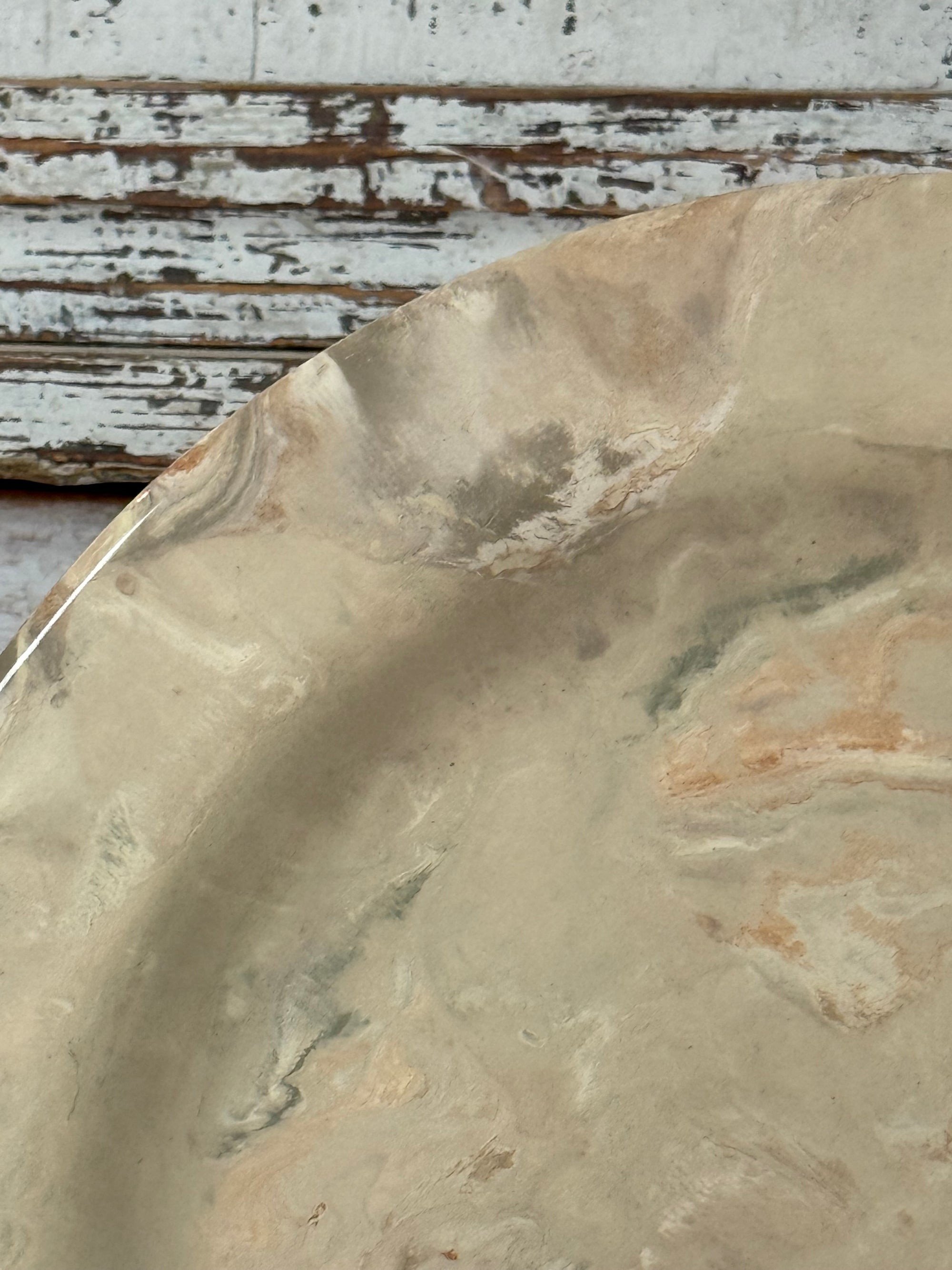 Vintage Marbelized Pichon d'Uzes Plate