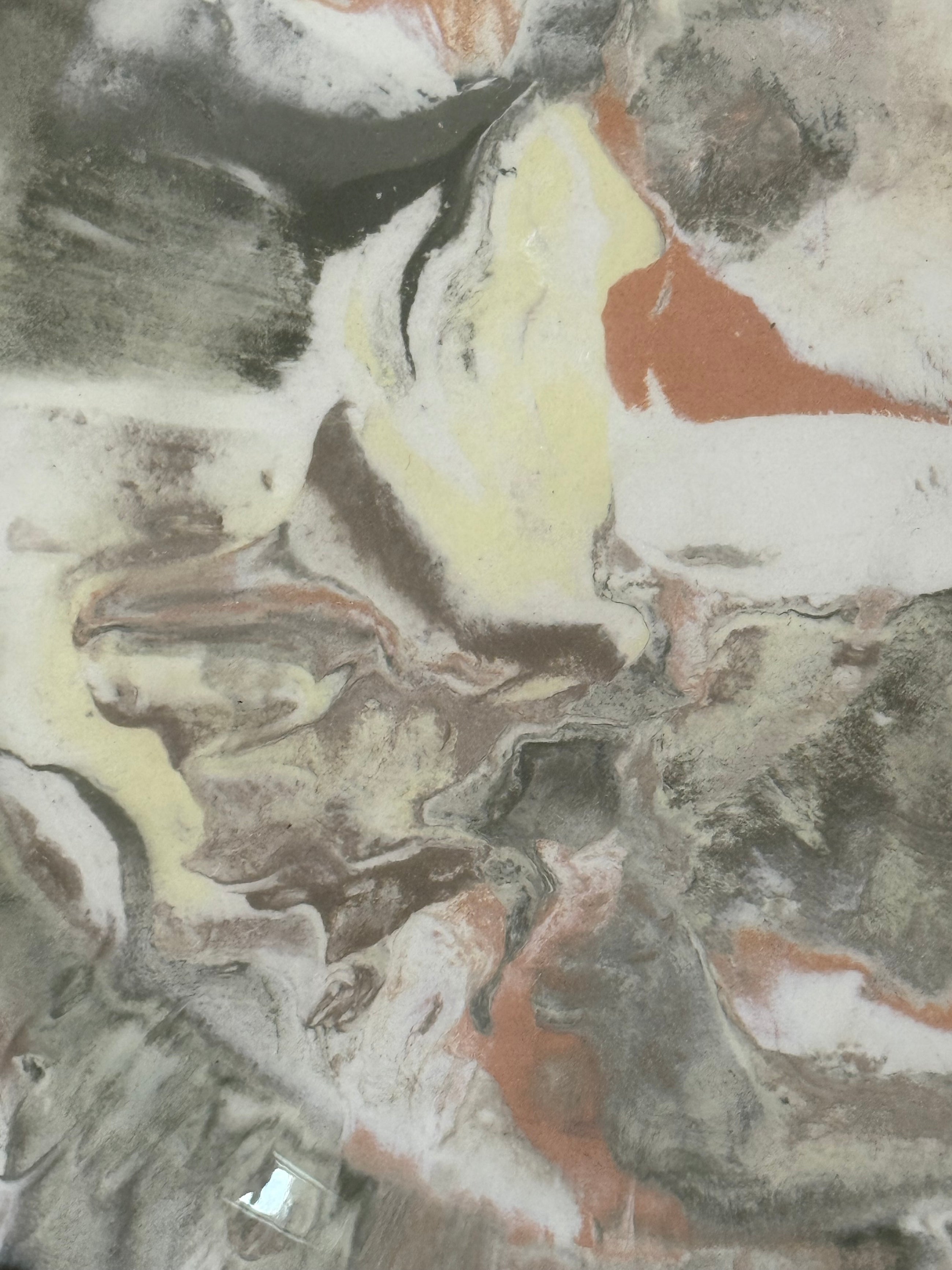 Vintage Marbelized Pichon d'Uzes Plate