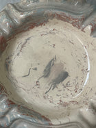 Vintage Marbelized Pichon d'Uzes Trinket Bowl