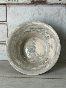 Vintage Marbelized Pichon d'Uzes Decorative Bowl