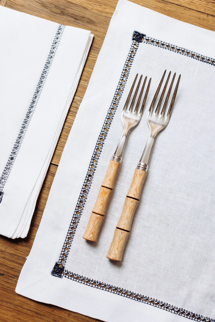 Georgiana Ladderstitch Linen Napkin