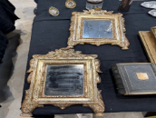 French Wedding Mirror 18th C Silver Gilt