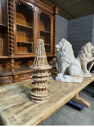 1900 French Butcher's Display Basket Light