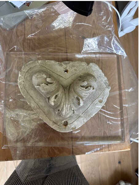19th c plaster mold on Acrylic