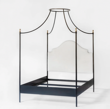 Julia Linen-Upholstered Canopy Bed