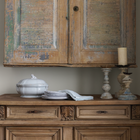 19th C Italian Wood Candlestick