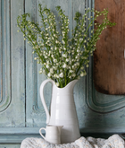 Tall Antique Belgian Ironstone Pitcher