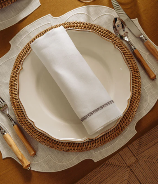 Pair of Francesca Waxed Linen Placemats