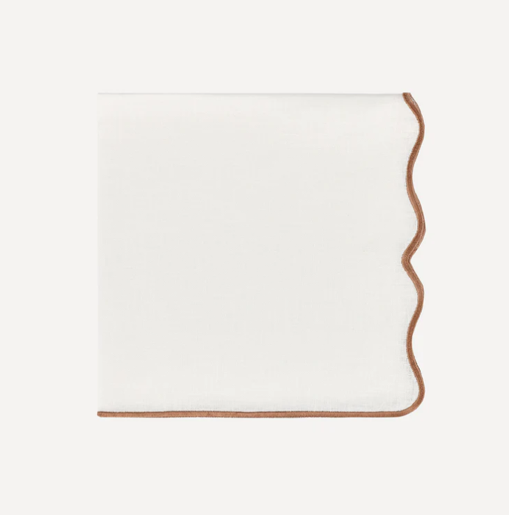 Scalloped Linen Napkin