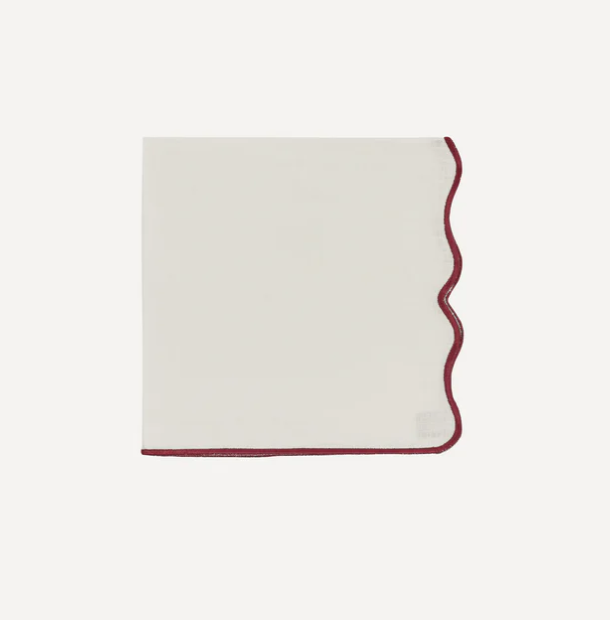 Scalloped Linen Napkin