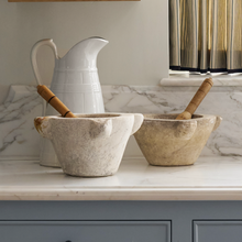 Large Vintage Stone Mortar and Pestle