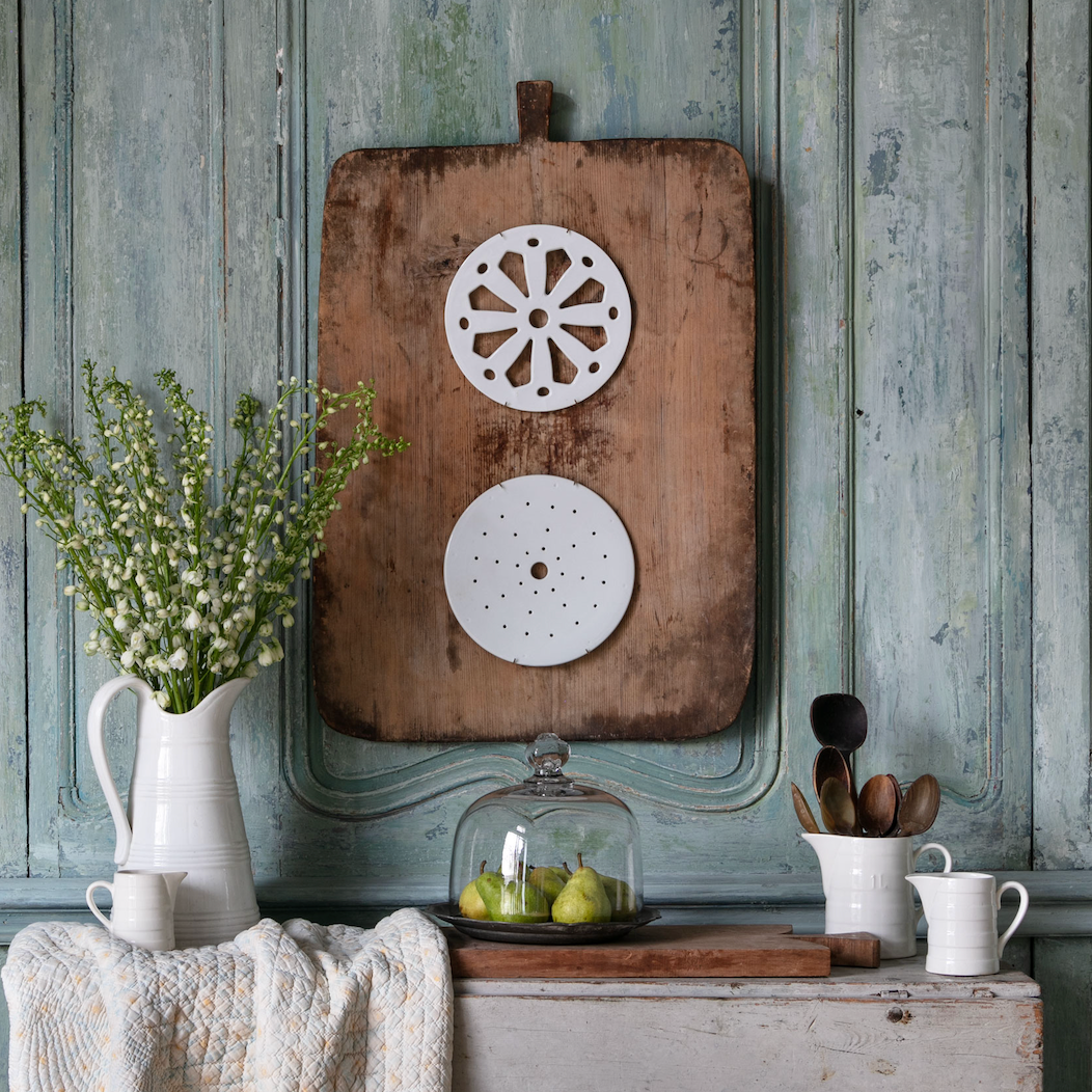 Antique Belgian Ironstone Strainer