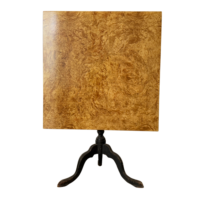 Antique Swedish Bleached Alder Root Tilt-top Table c. 1920