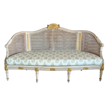 Circa 1850 Belgian Caned Bench